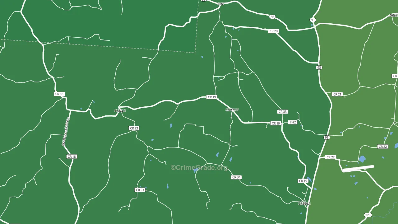 Creola, OH Map of Drug-Related Crime Rates