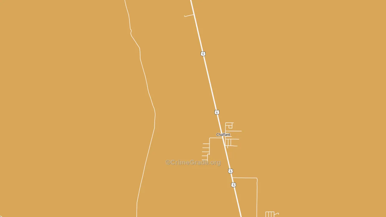 Crestview, CA Map of Drug-Related Crime Rates