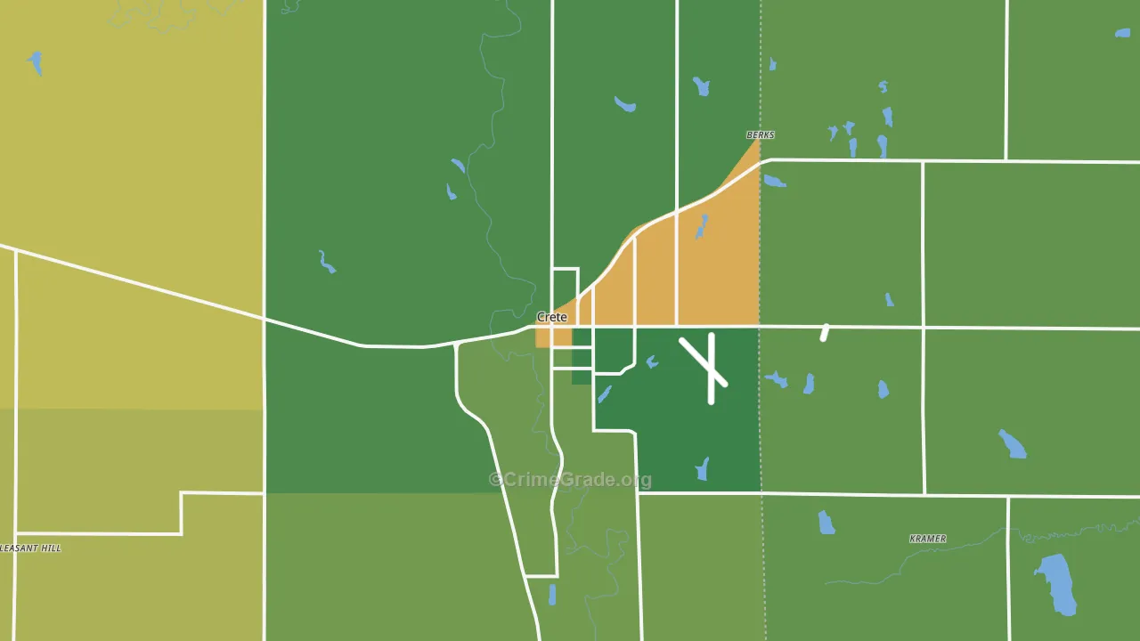 Crete, NE Map of Drug-Related Crime Rates