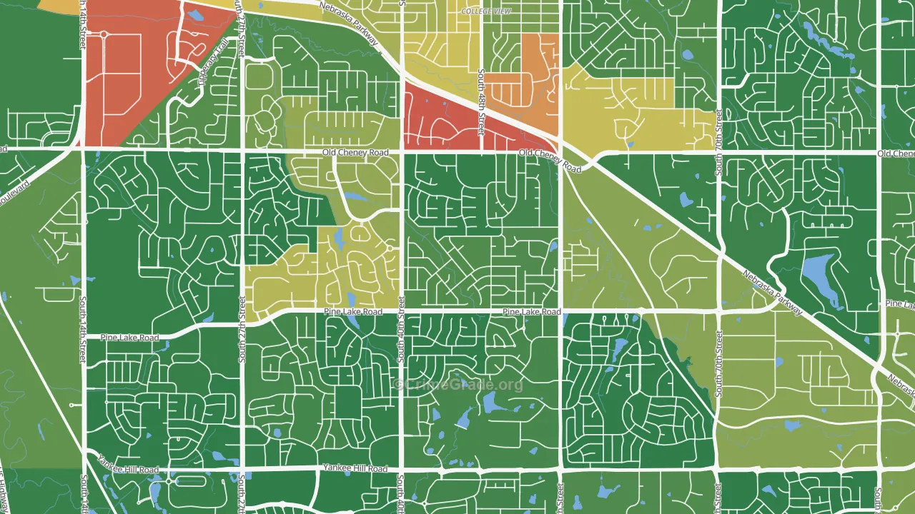 Cripple Creek, Lincoln, NE Map of Drug-Related Crime Rates