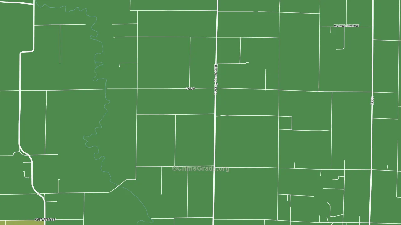 Crisp, IL Map of Drug-Related Crime Rates