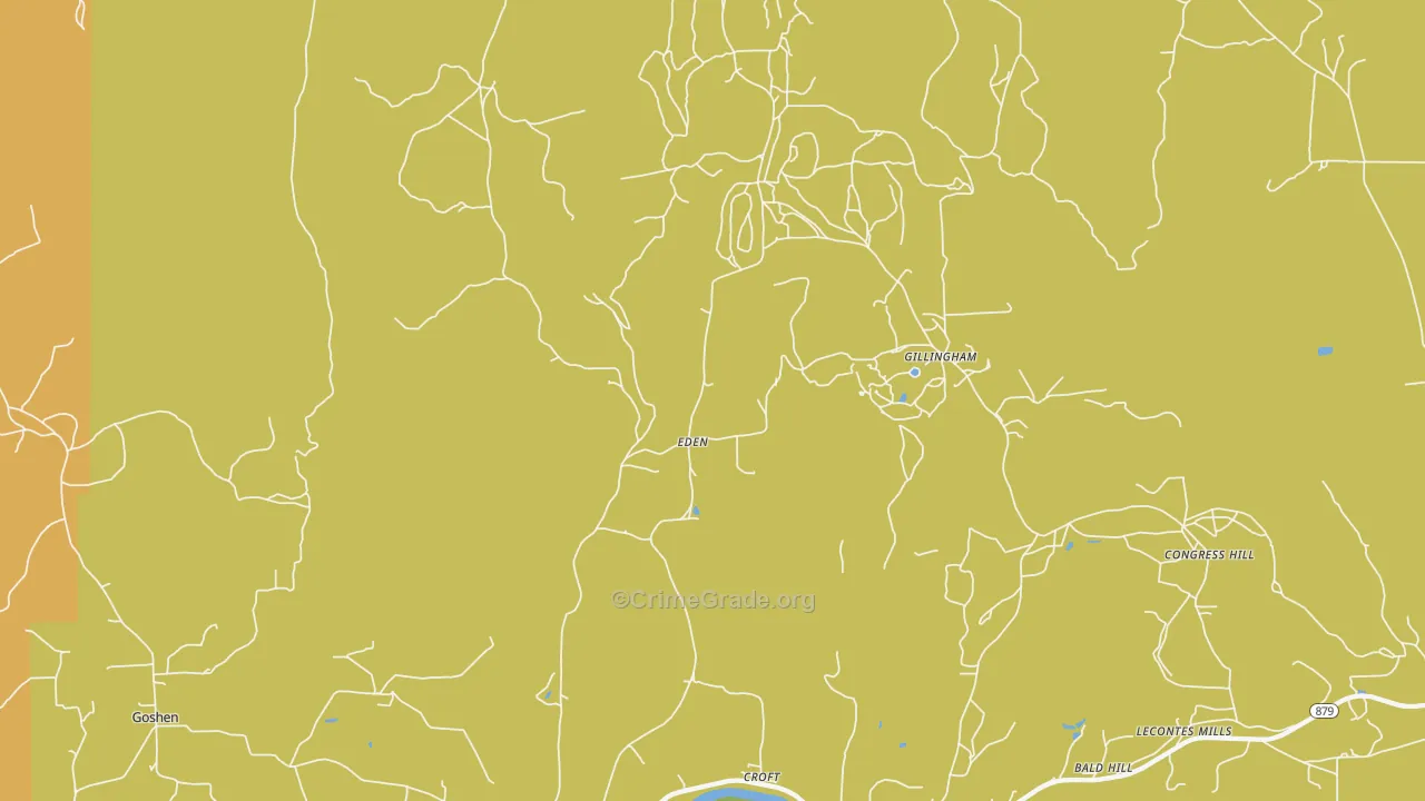 Croft, PA Map of Drug-Related Crime Rates