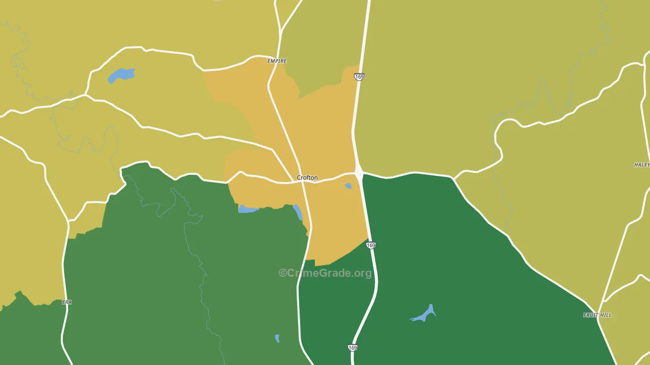 Crofton, KY Map of Drug-Related Crime Rates