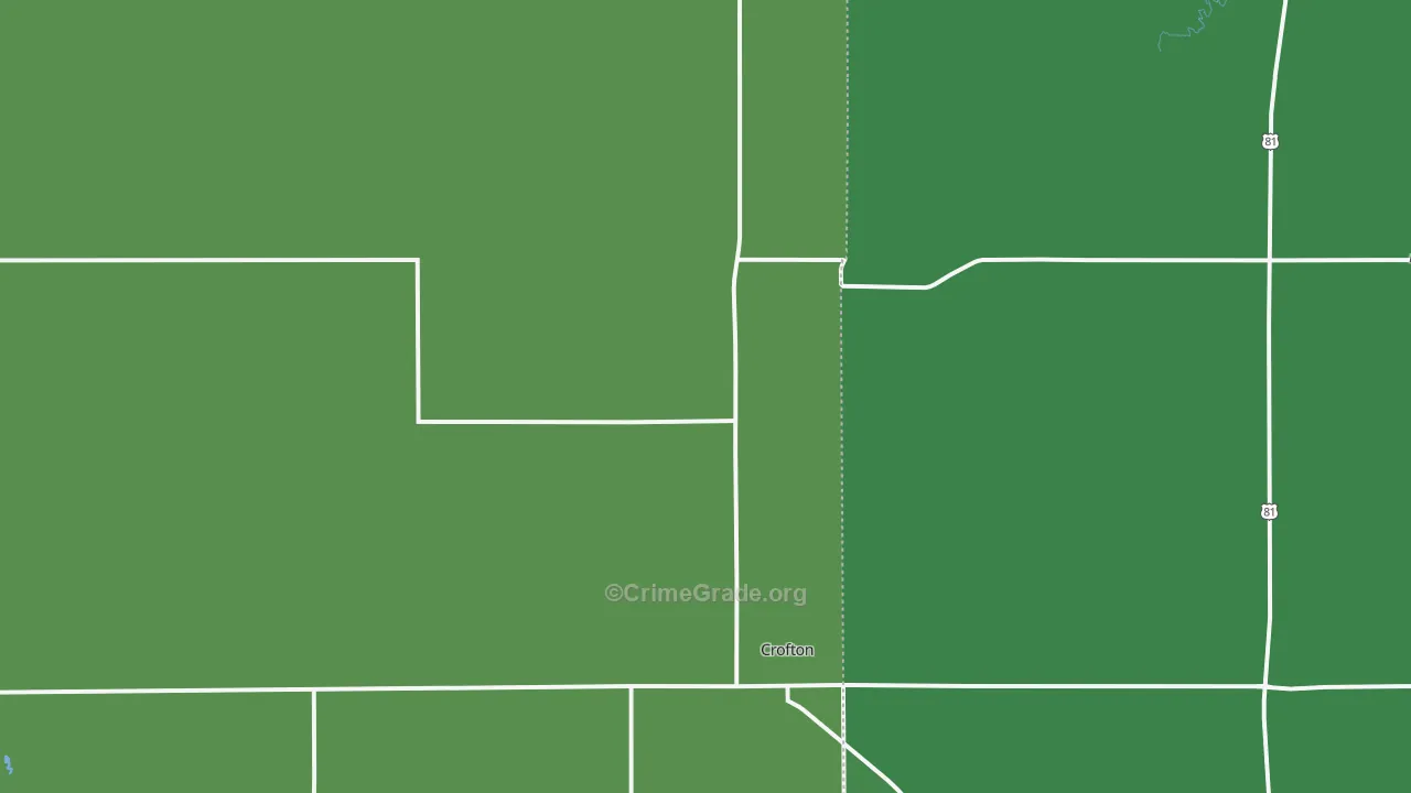 Crofton, NE Map of Drug-Related Crime Rates