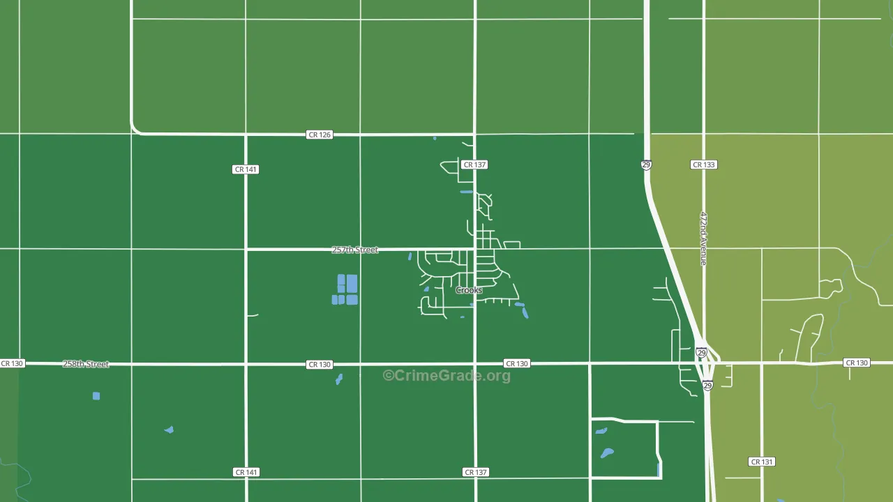 Crooks, SD Map of Drug-Related Crime Rates