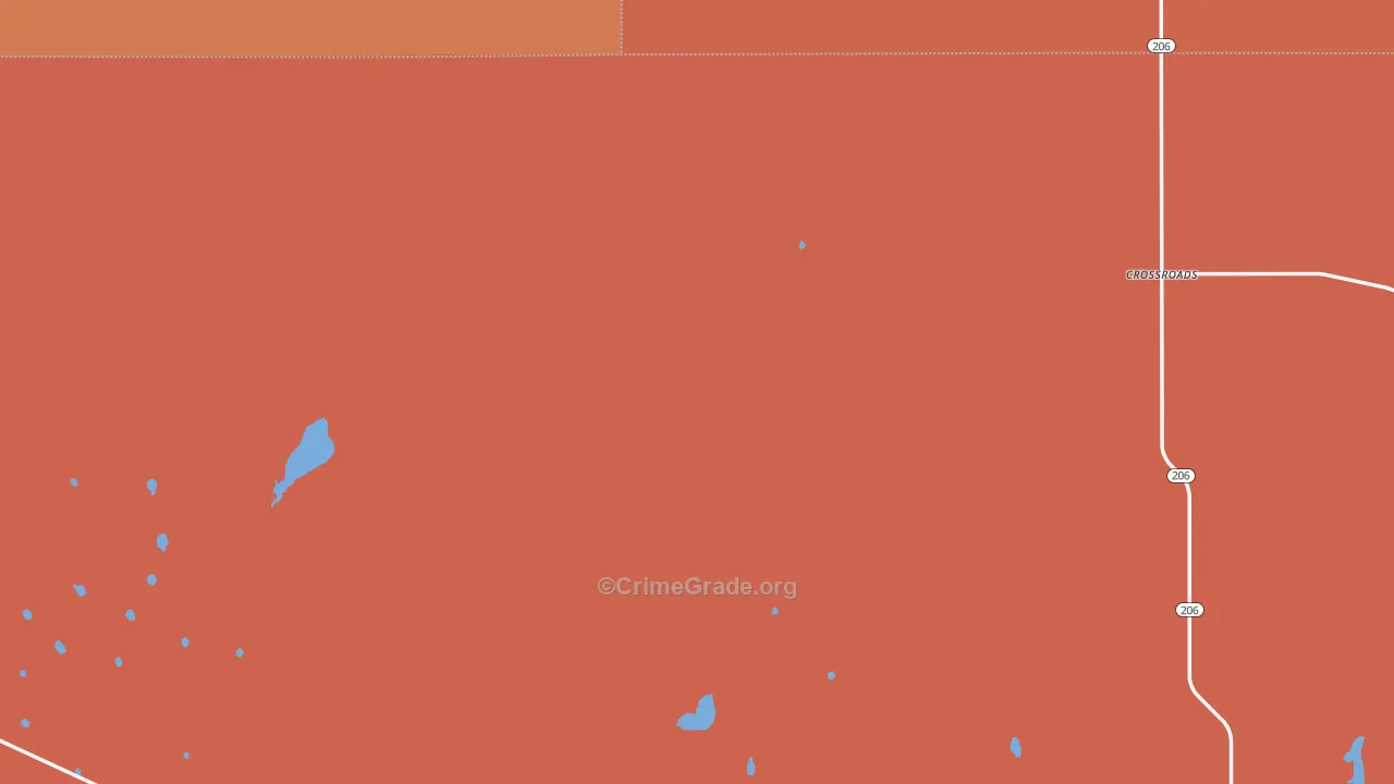 Crossroads, NM Map of Drug-Related Crime Rates