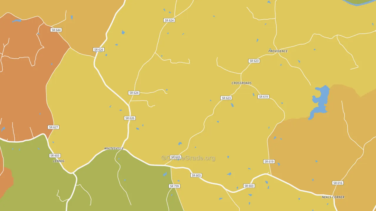 Crossroads, VA Map of Drug-Related Crime Rates