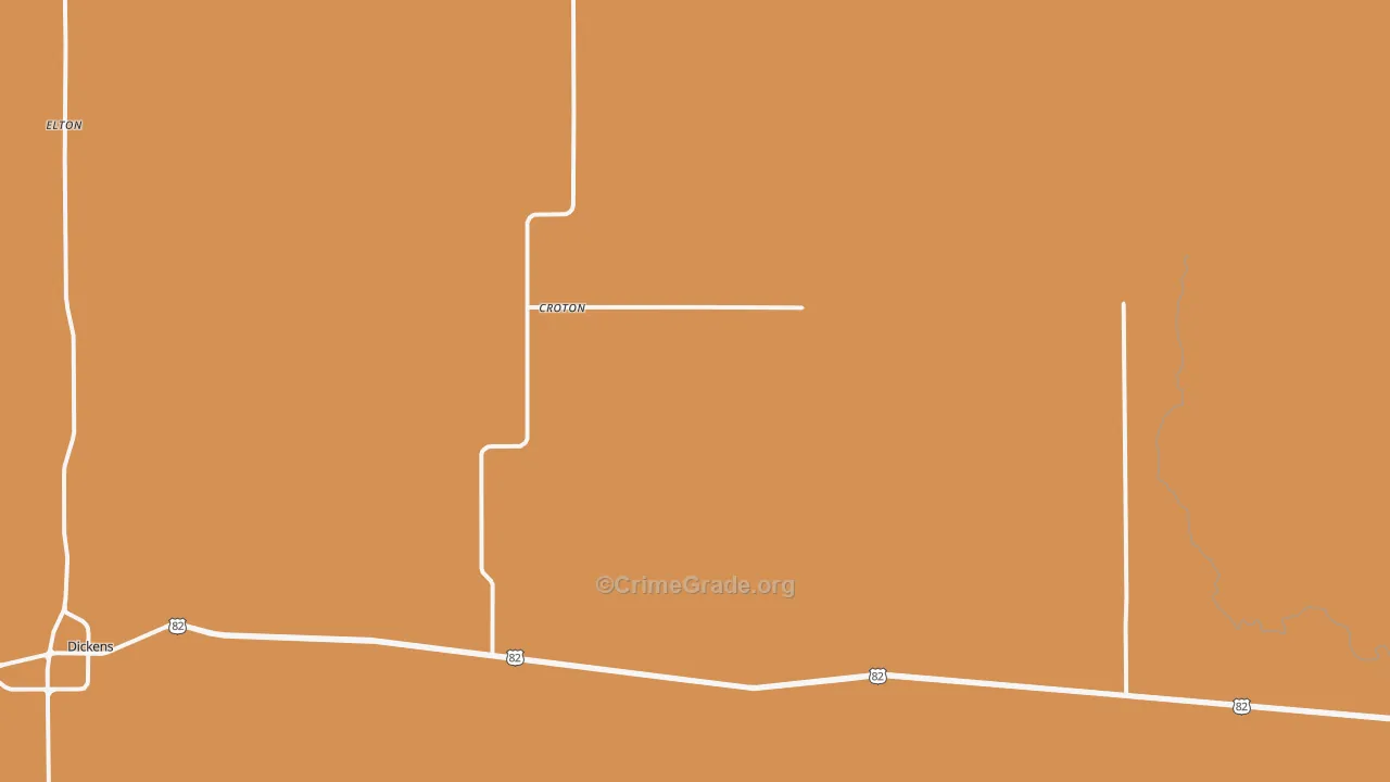 Croton, TX Map of Drug-Related Crime Rates