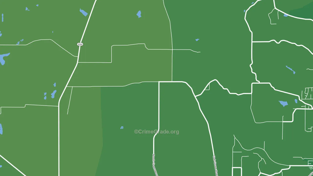 Crowley, OR Map of Drug-Related Crime Rates