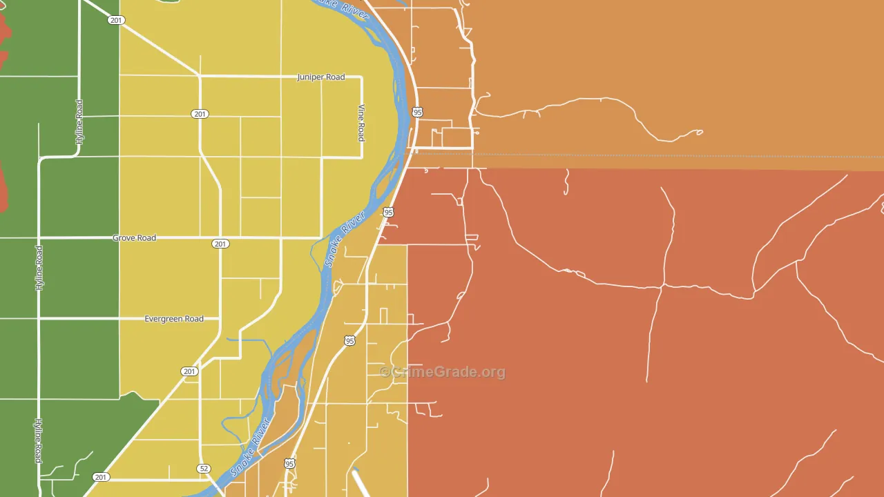 Crystal, ID Map of Drug-Related Crime Rates
