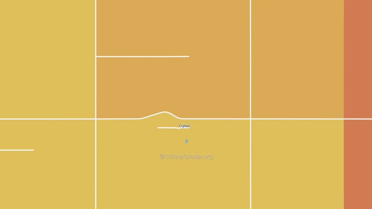 Crystal, ND Map of Drug-Related Crime Rates