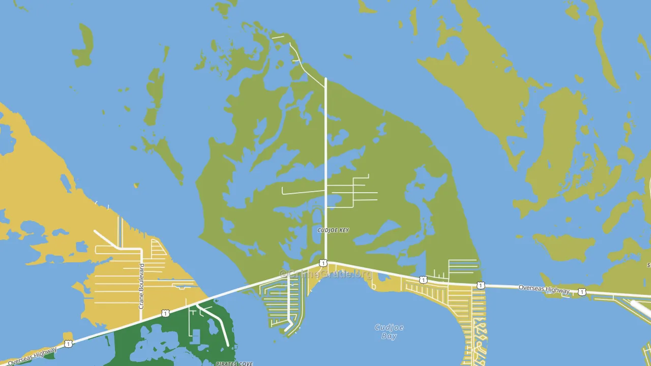 Cudjoe Key, FL Map of Drug-Related Crime Rates