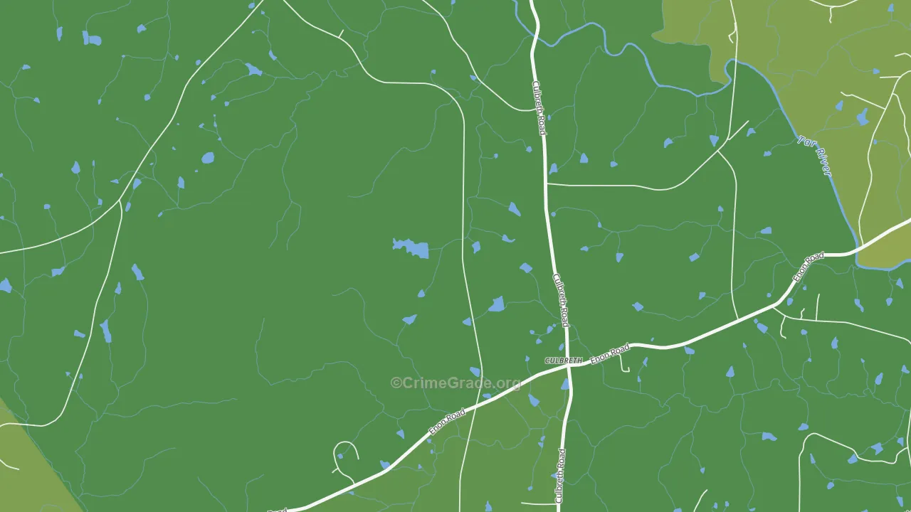 Culbreth, NC Map of Drug-Related Crime Rates