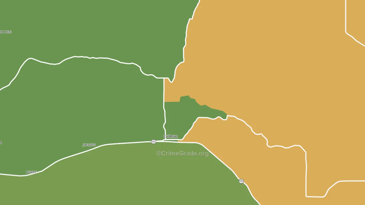 Culdesac, ID Map of Drug-Related Crime Rates