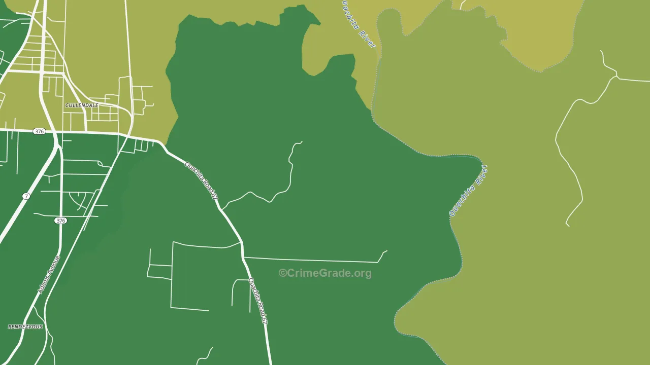 Cullendale, AR Map of Drug-Related Crime Rates