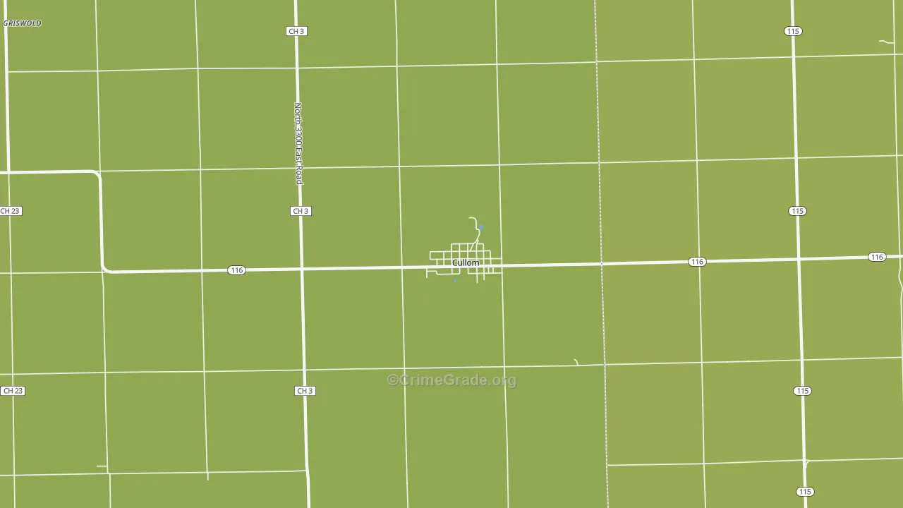 Cullom, IL Map of Drug-Related Crime Rates