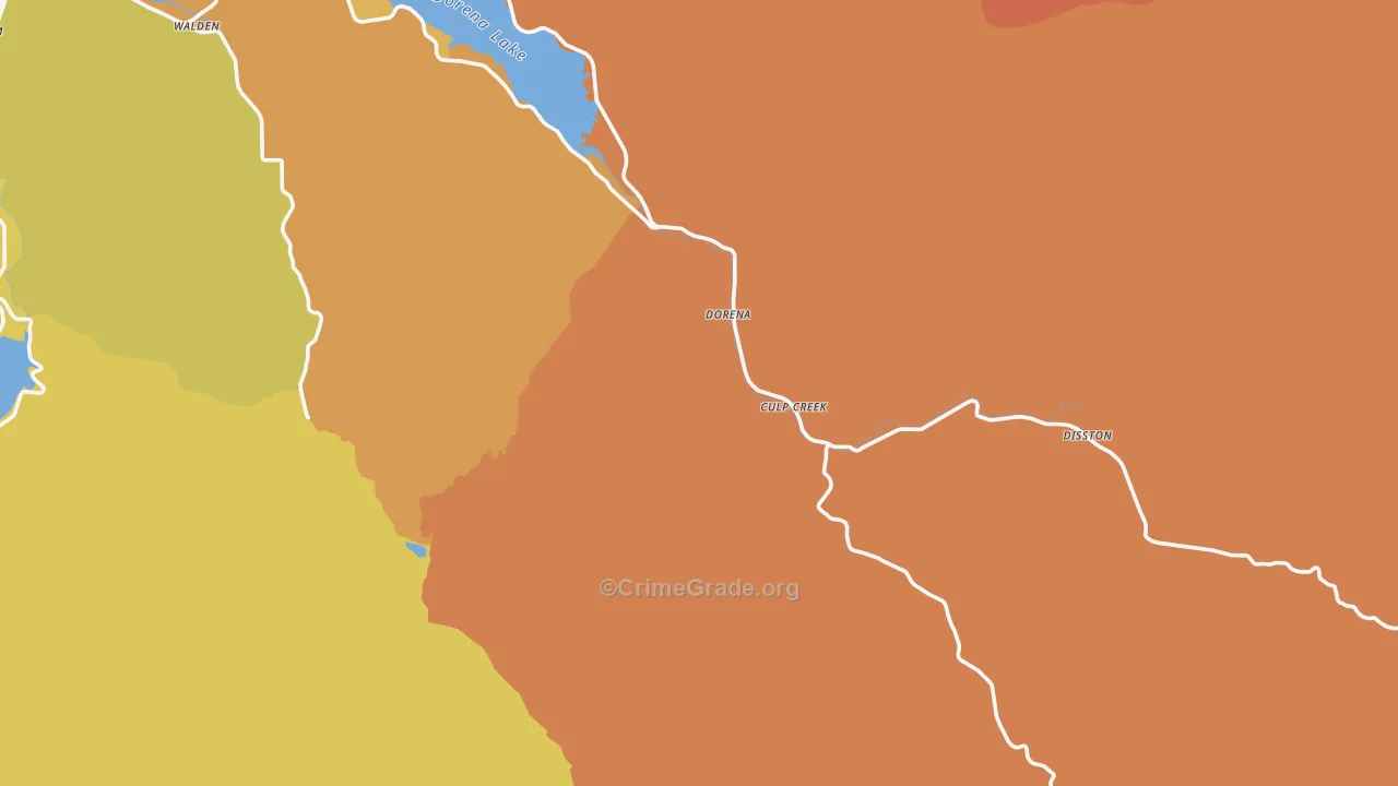 Culp Creek, OR Map of Drug-Related Crime Rates