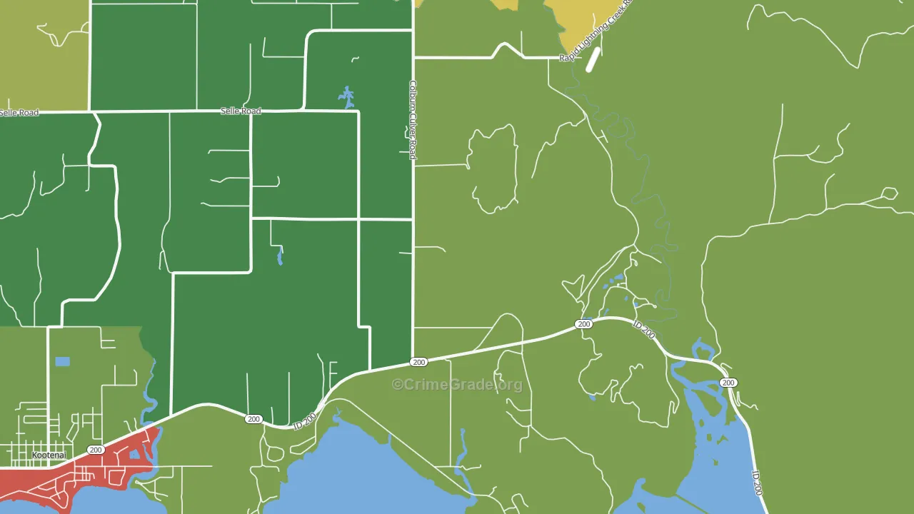 Culver, ID Map of Drug-Related Crime Rates