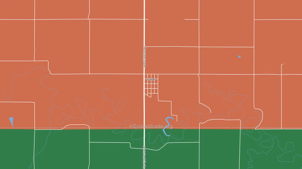 Culver, KS Map of Drug-Related Crime Rates