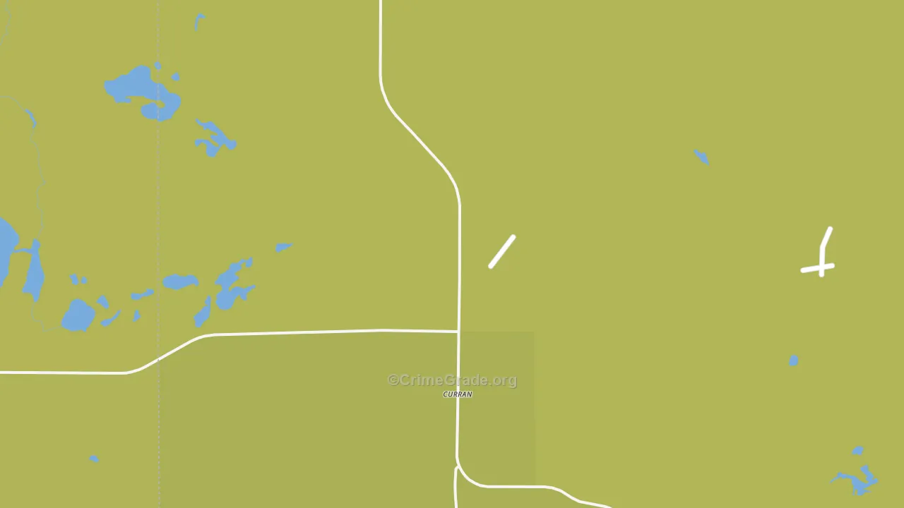 Curran, MI Map of Drug-Related Crime Rates