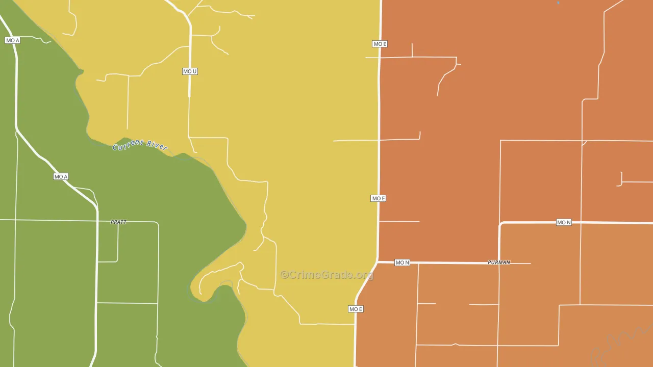 Current View, MO Map of Drug-Related Crime Rates