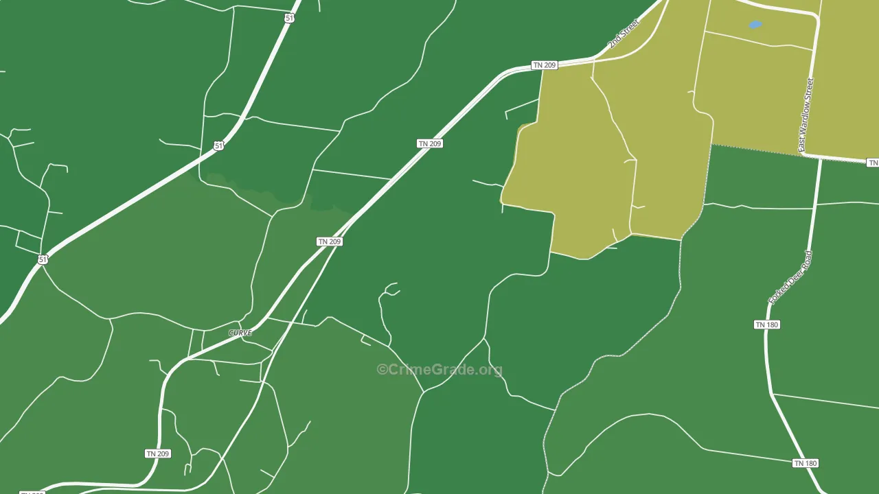Curve, TN Map of Drug-Related Crime Rates