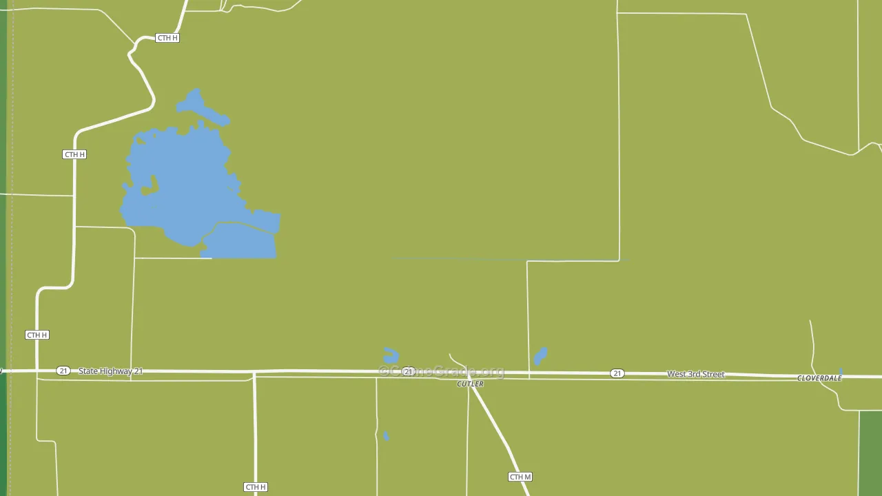 Cutler, WI Map of Drug-Related Crime Rates
