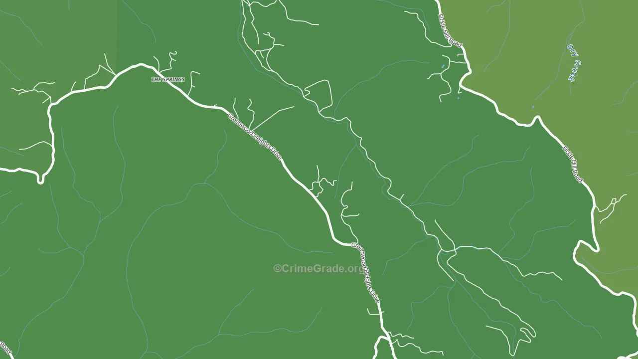 Cutten, CA Map of Drug-Related Crime Rates