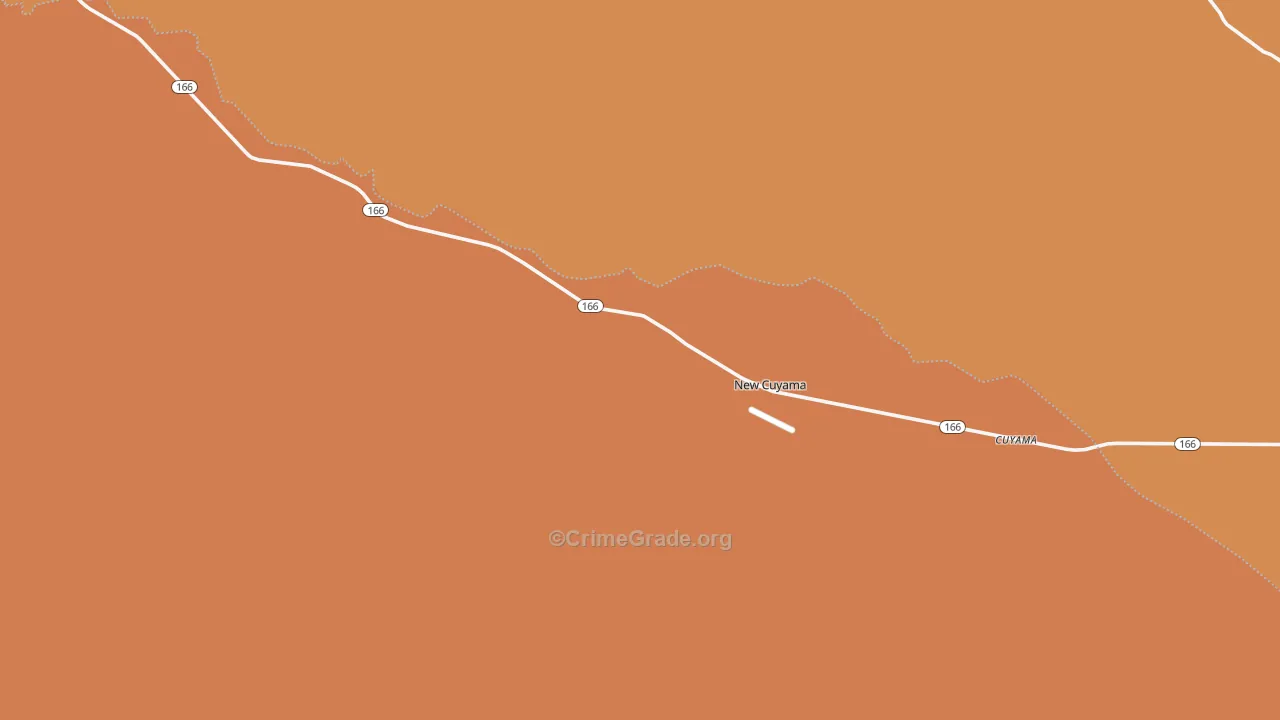 Cuyama, CA Map of Drug-Related Crime Rates