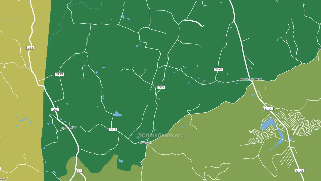Cuzzart, WV Map of Drug-Related Crime Rates