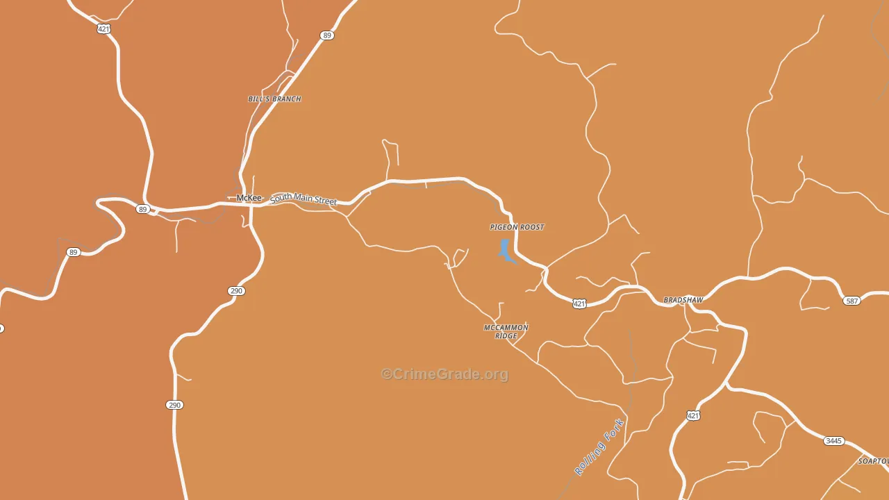 Dabolt, KY Map of Drug-Related Crime Rates