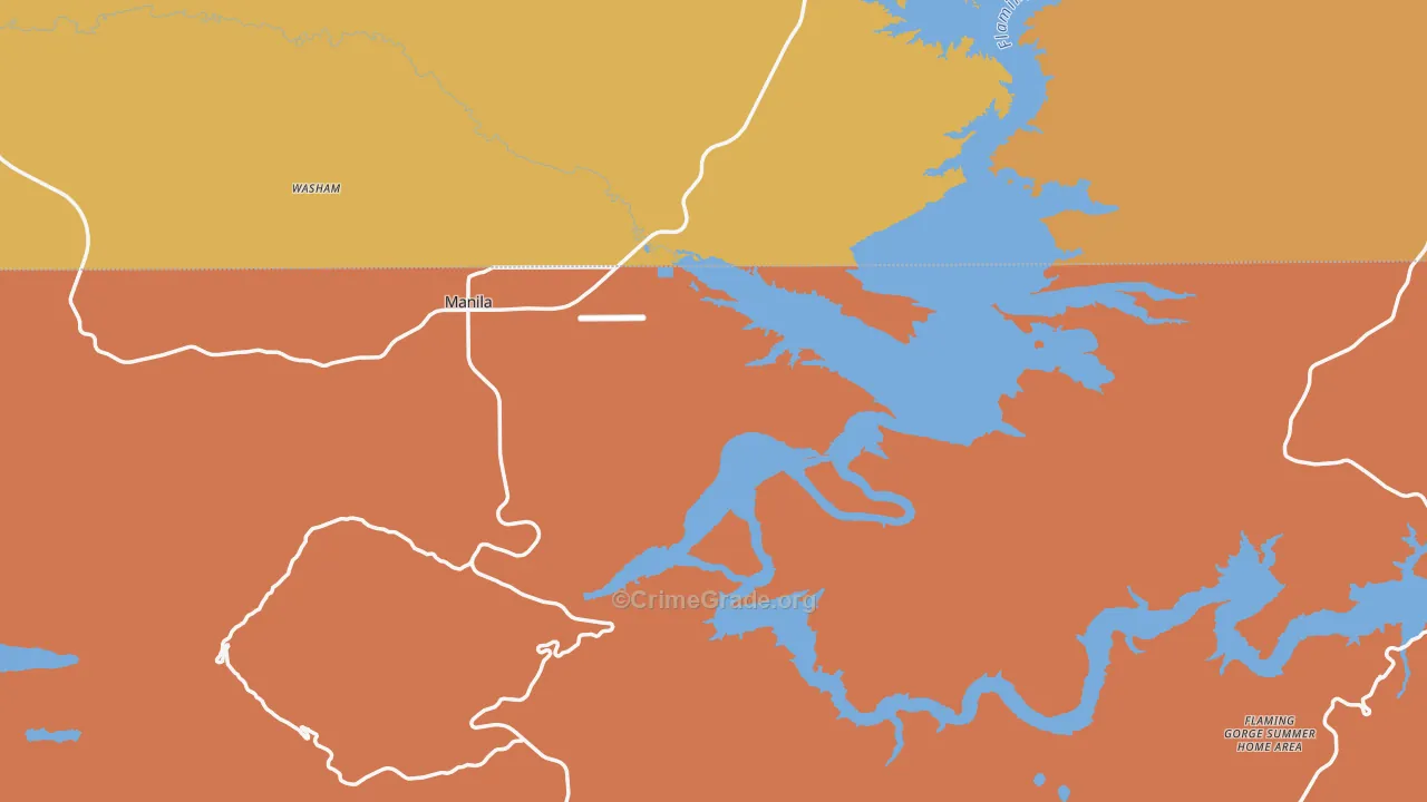 Daggett County, UT Map of Drug-Related Crime Rates