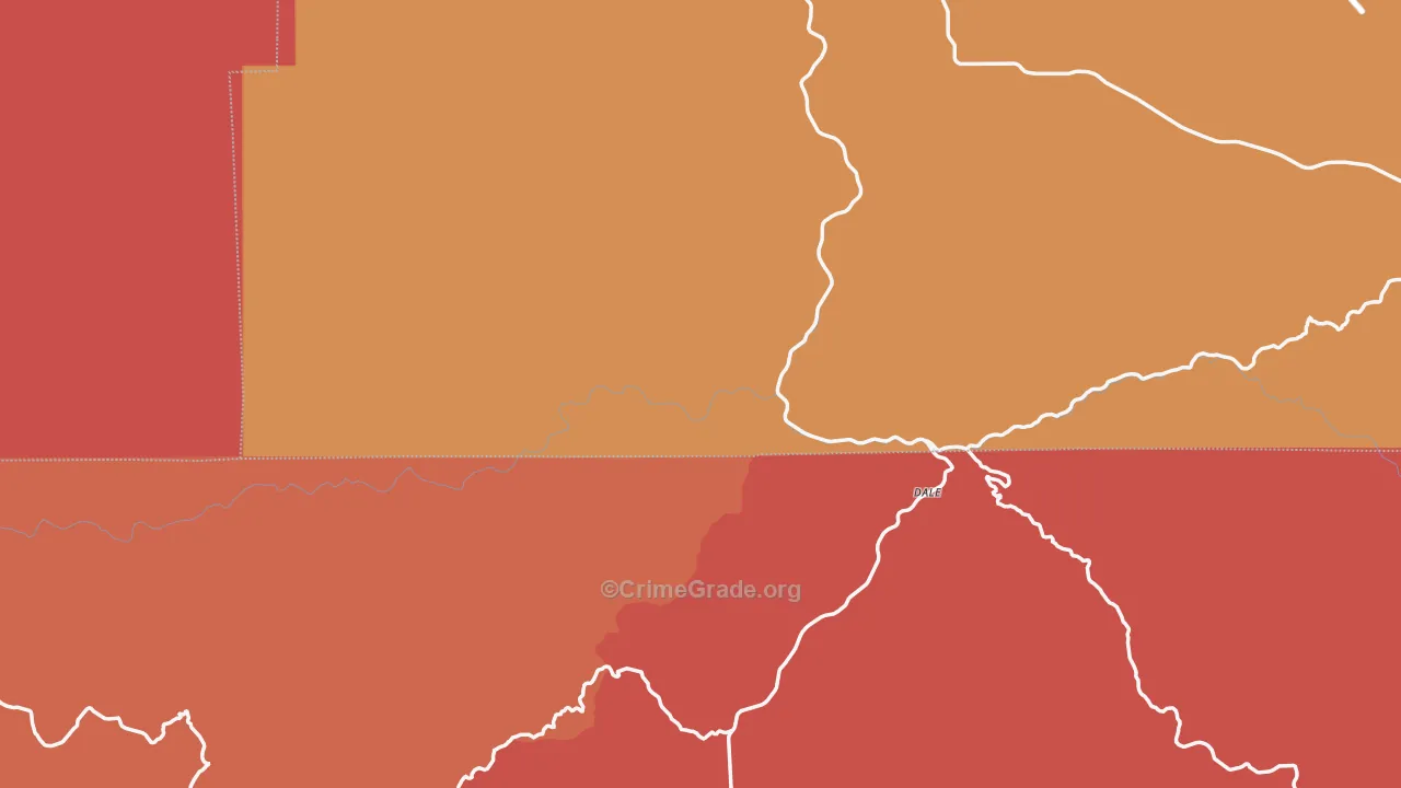 Dale, OR Map of Drug-Related Crime Rates