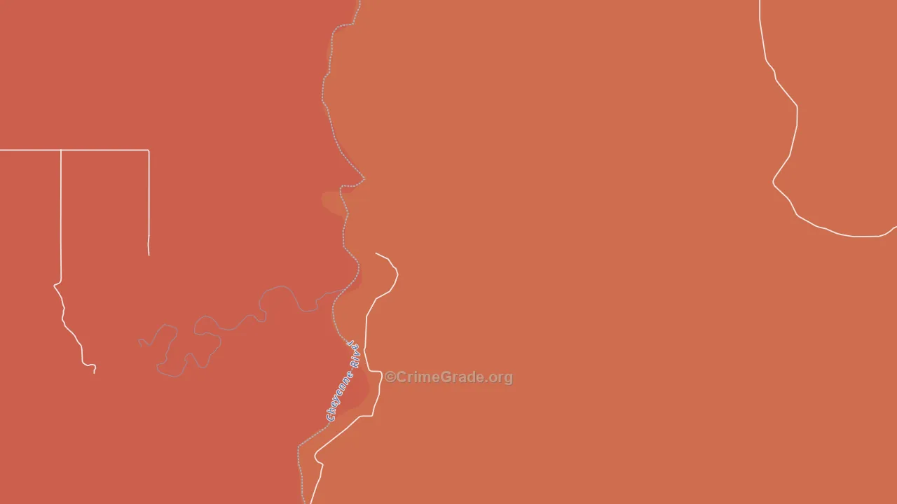 Dalzell, SD Map of Drug-Related Crime Rates