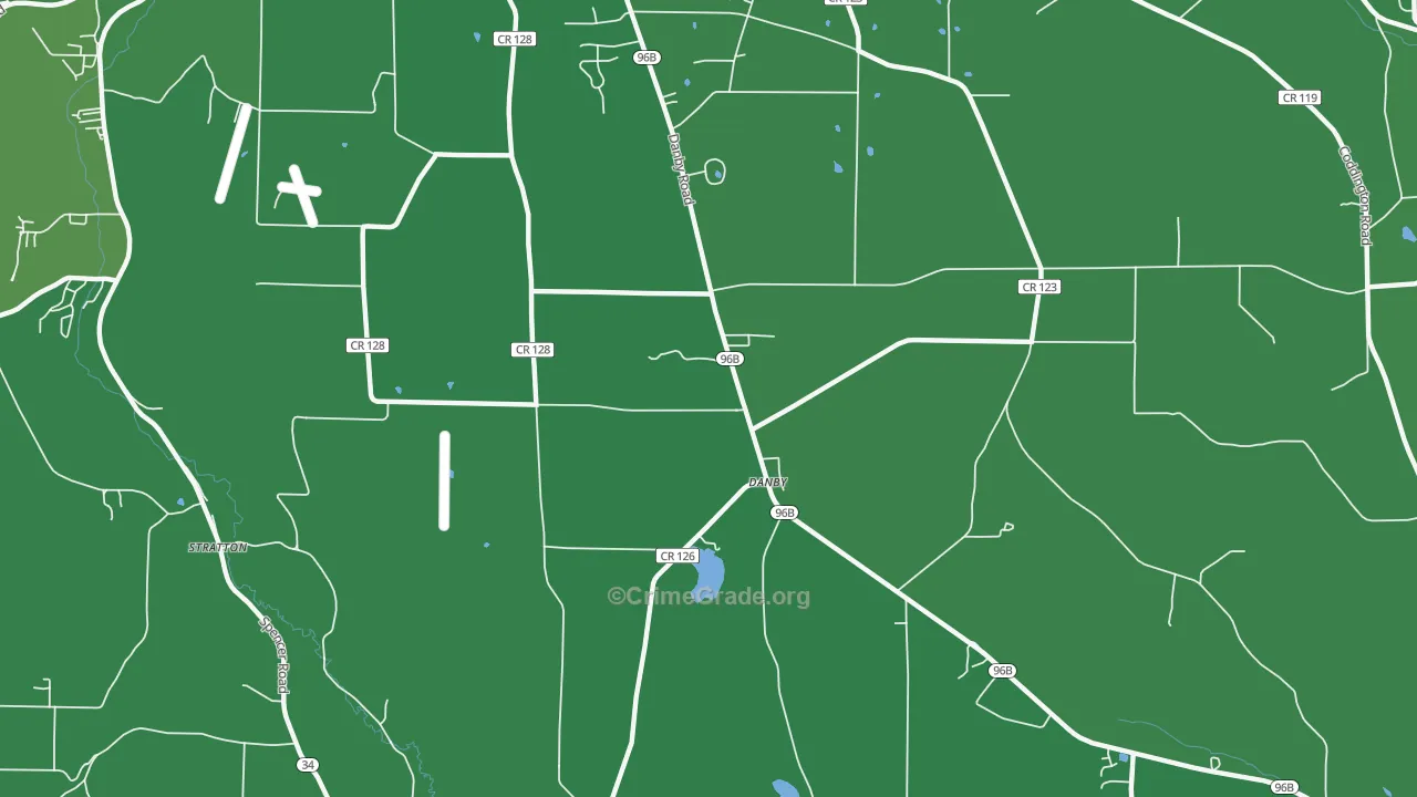 Danby, NY Map of Drug-Related Crime Rates