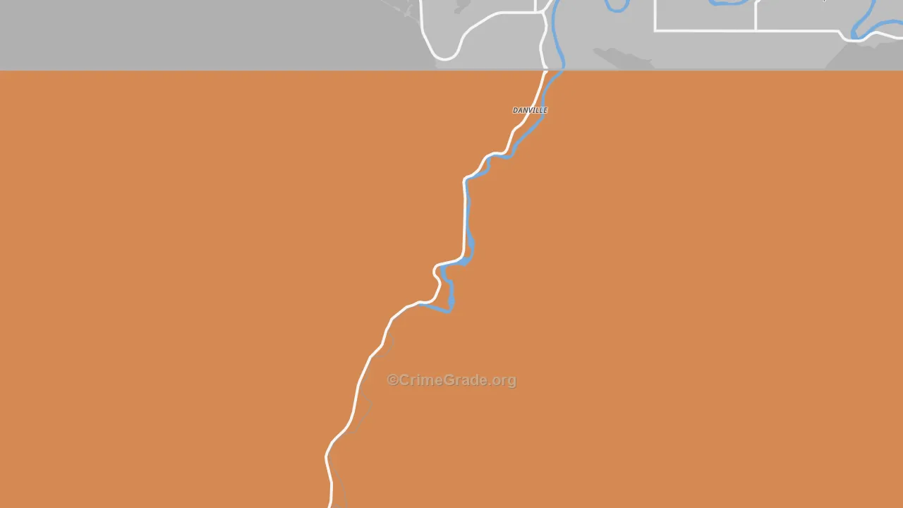 Danville, WA Map of Drug-Related Crime Rates