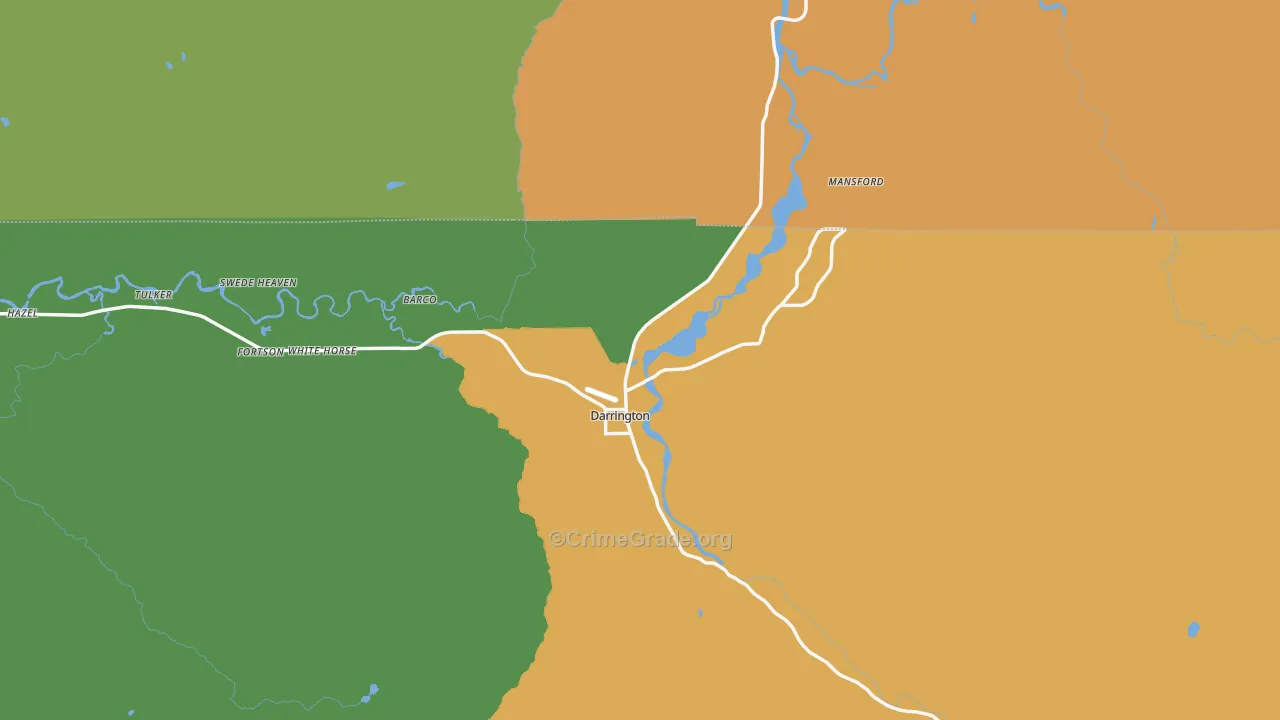 Darrington, WA Map of Drug-Related Crime Rates