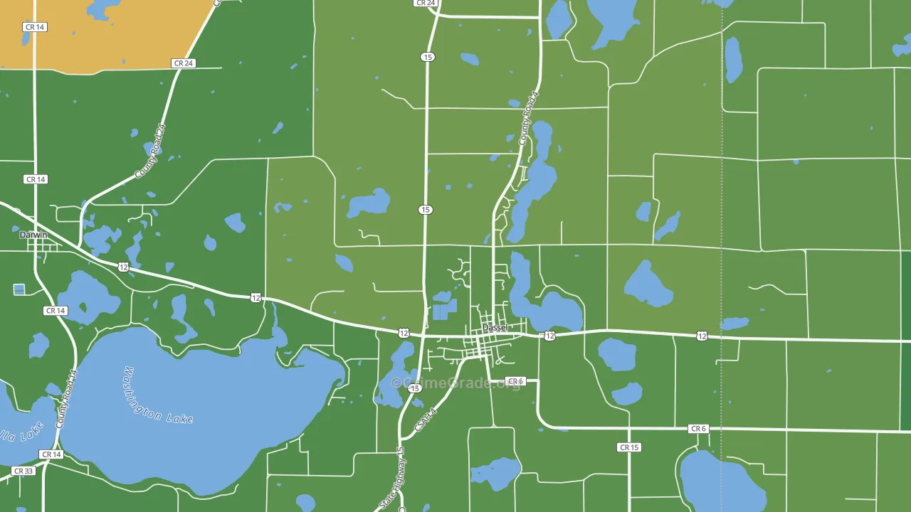 Dassel, MN Map of Drug-Related Crime Rates