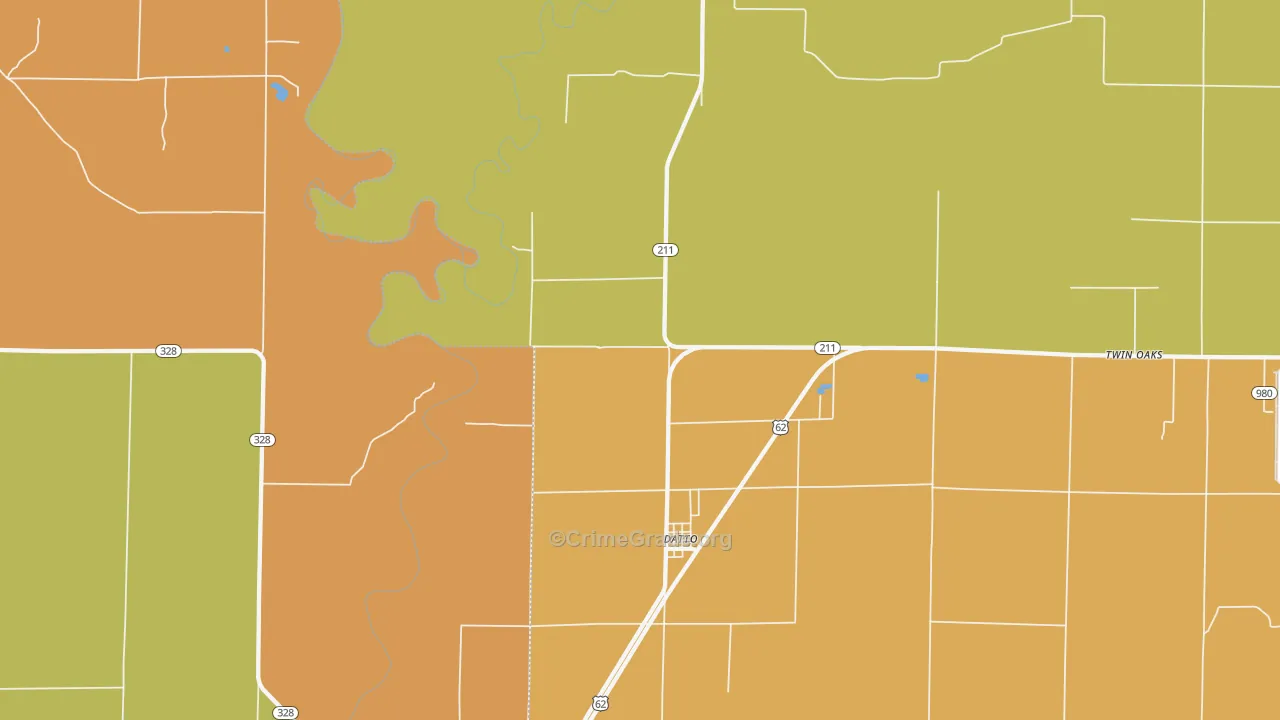 Datto, AR Map of Drug-Related Crime Rates