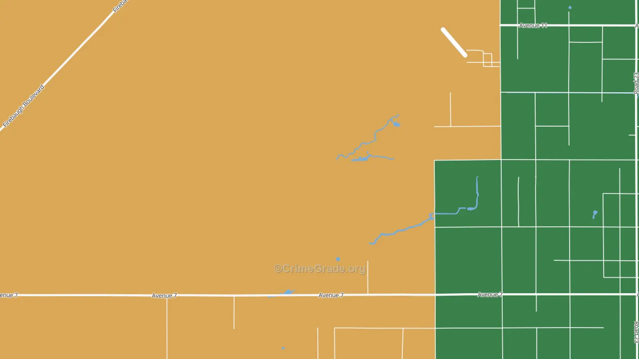 Daulton, CA Map of Drug-Related Crime Rates