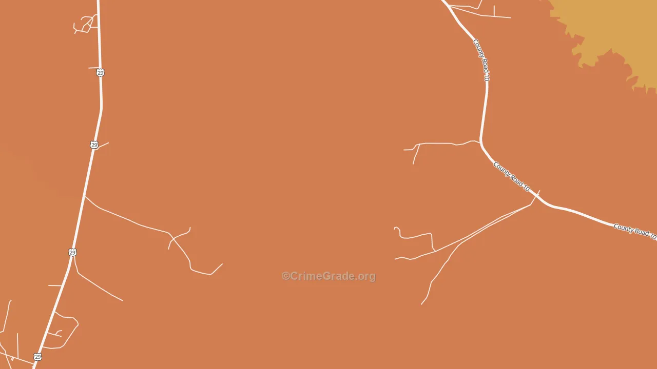 Davisville, AL Map of Drug-Related Crime Rates