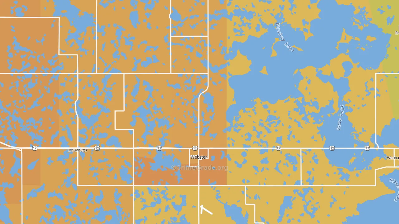 Day County, SD Map of Drug-Related Crime Rates