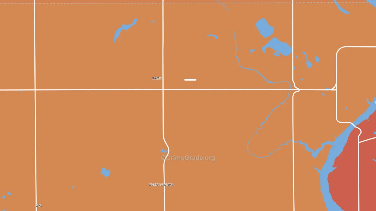 Dazey, ND Map of Drug-Related Crime Rates