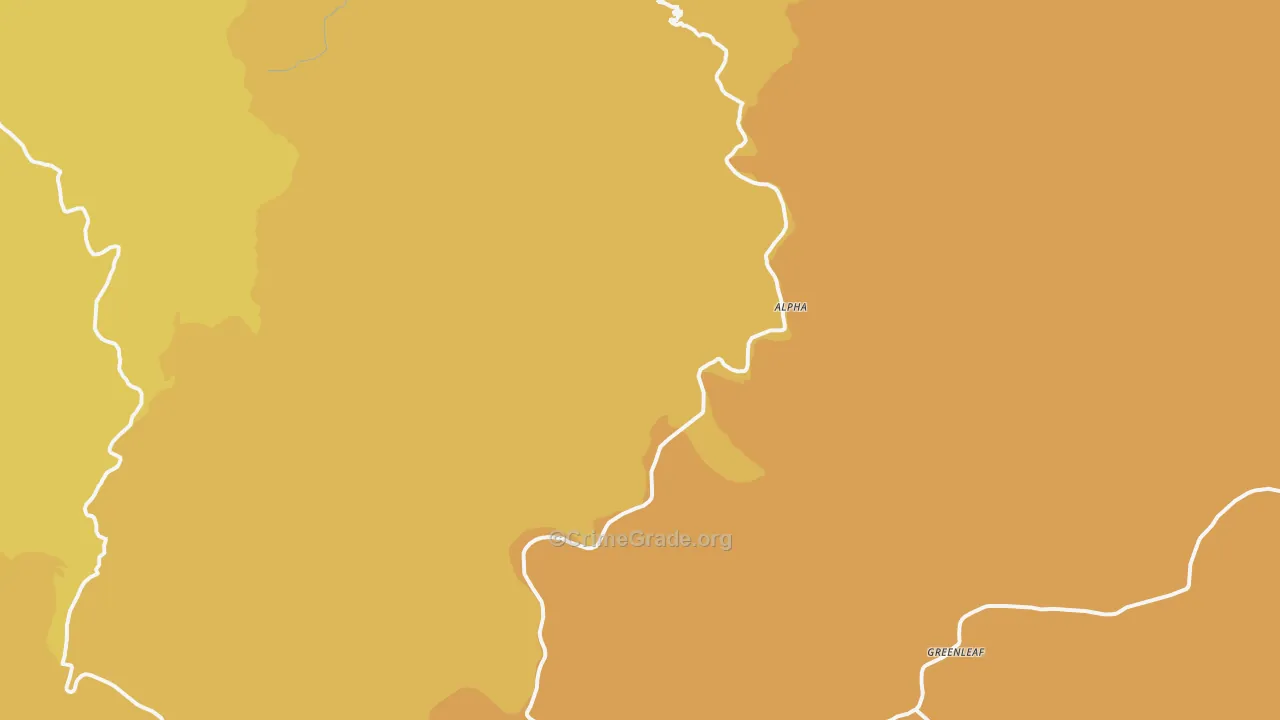 Deadwood, OR Map of Drug-Related Crime Rates