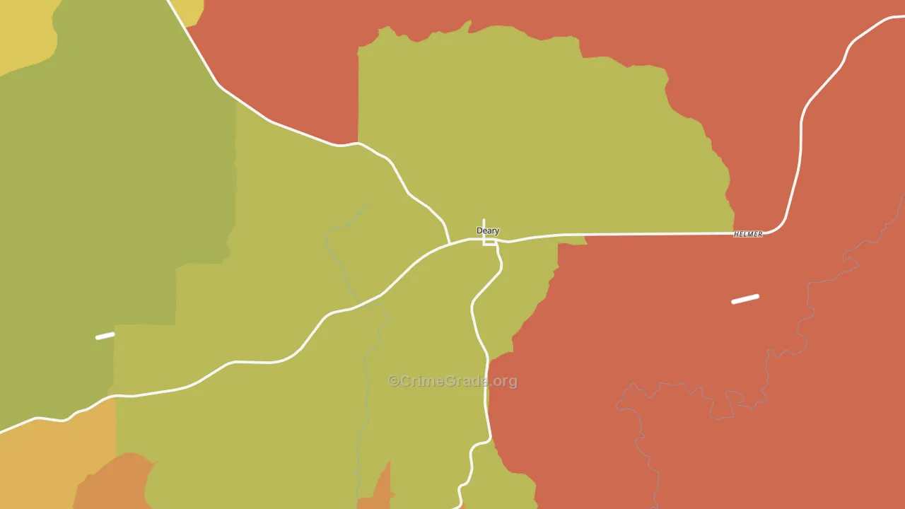 Deary, ID Map of Drug-Related Crime Rates