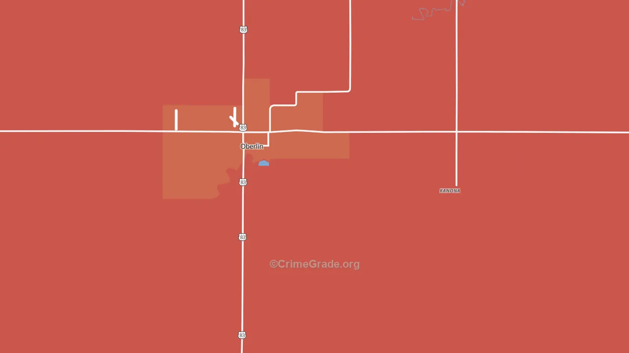 Decatur County, KS Map of Drug-Related Crime Rates