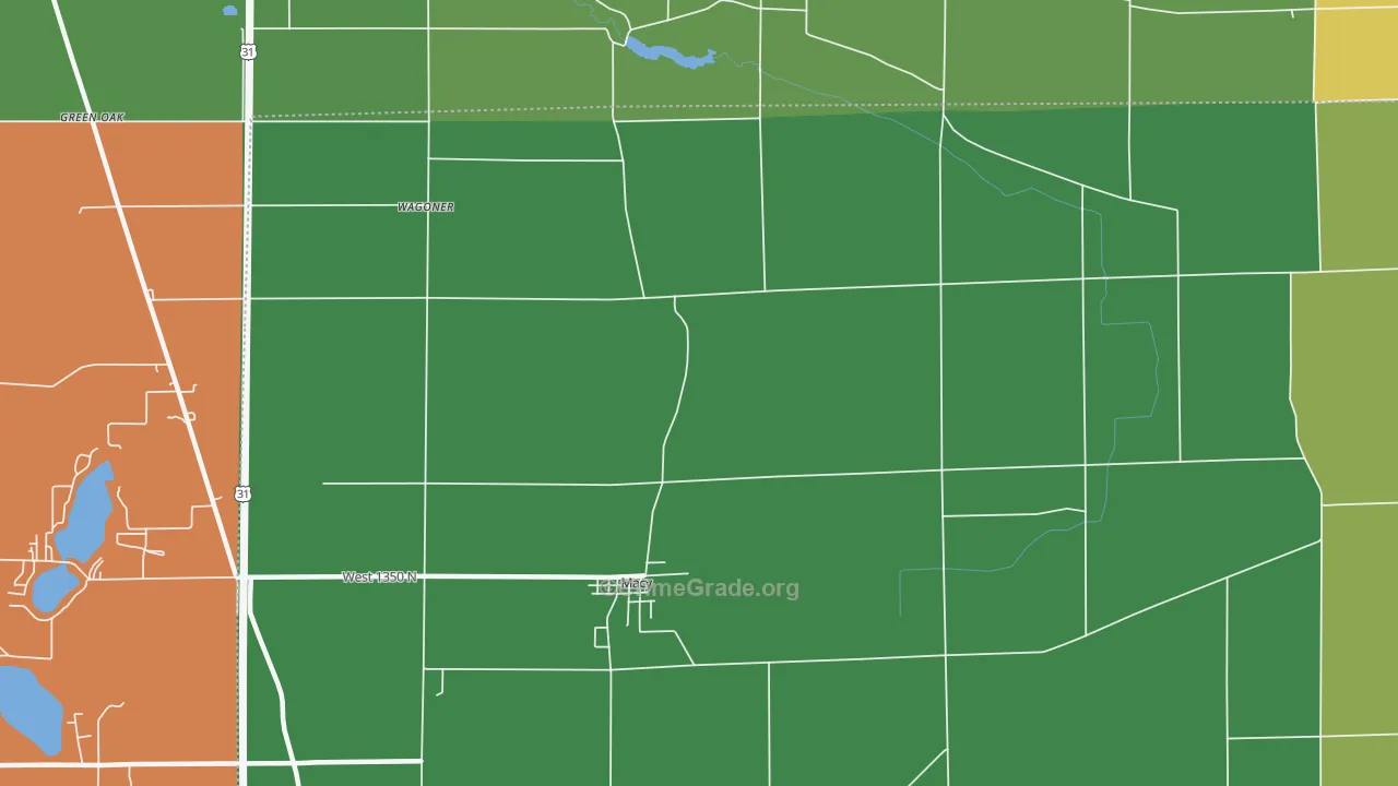Deedsville, IN Map of Drug-Related Crime Rates
