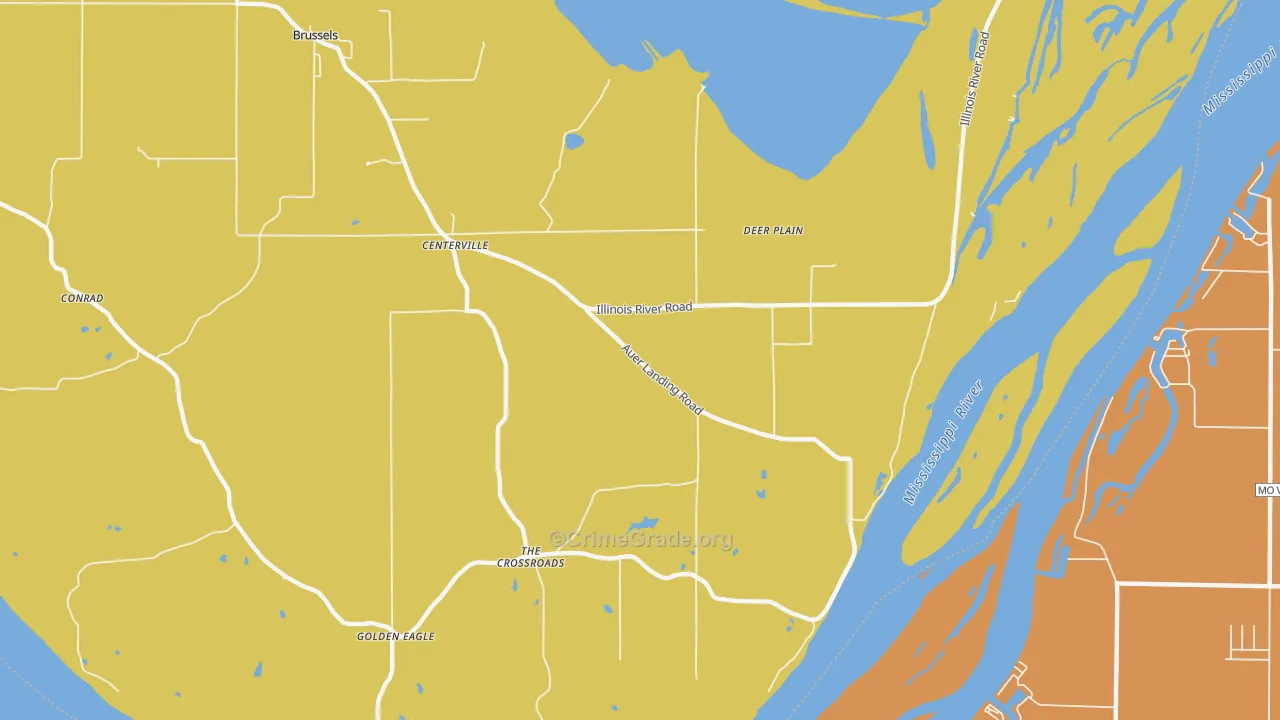 Deer Plain, IL Map of Drug-Related Crime Rates