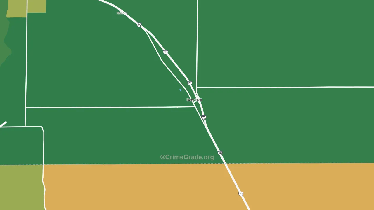 Deer Trail, CO Map of Drug-Related Crime Rates