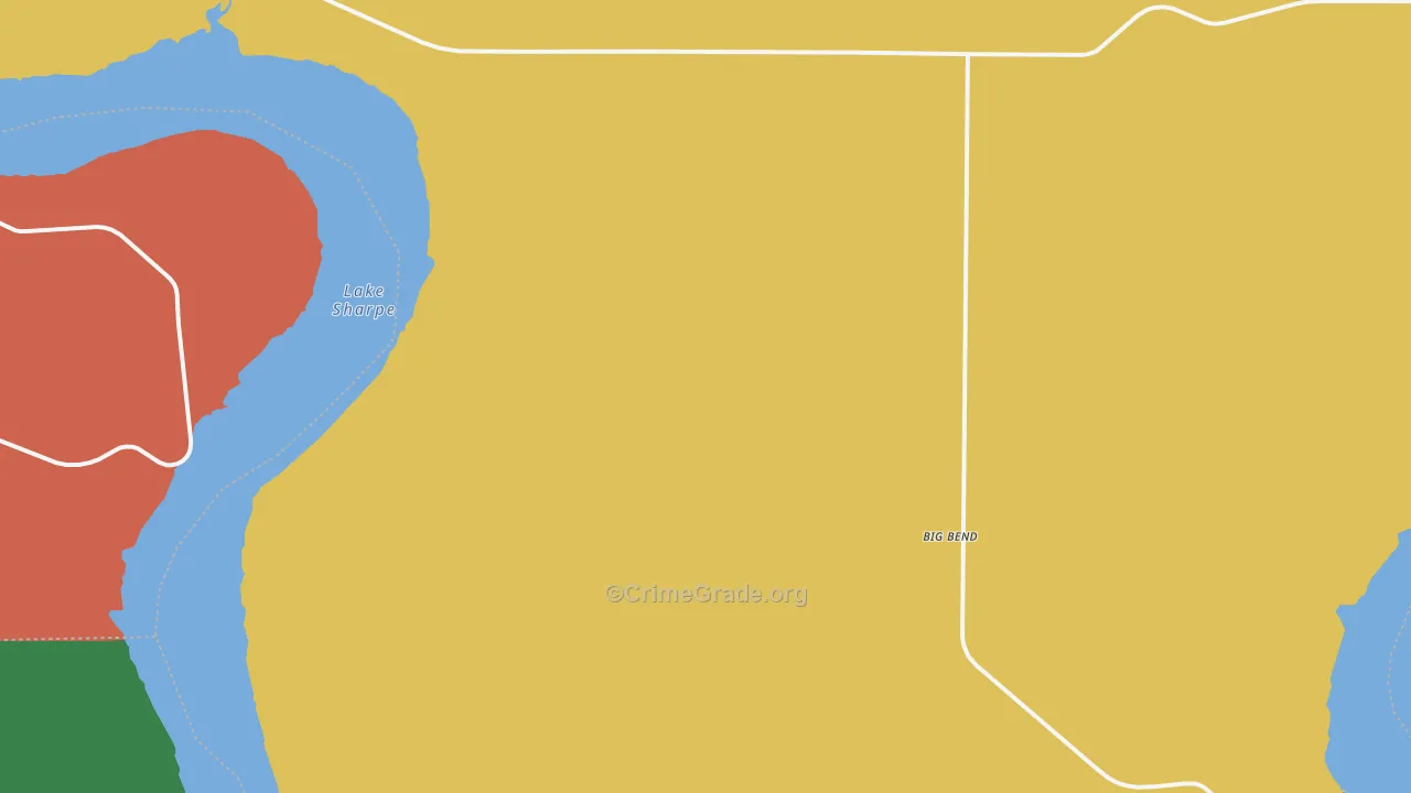 DeGrey, SD Map of Drug-Related Crime Rates